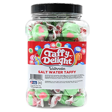 Taffy Delight Watermelon Salt Water Taffy 16oz Jar